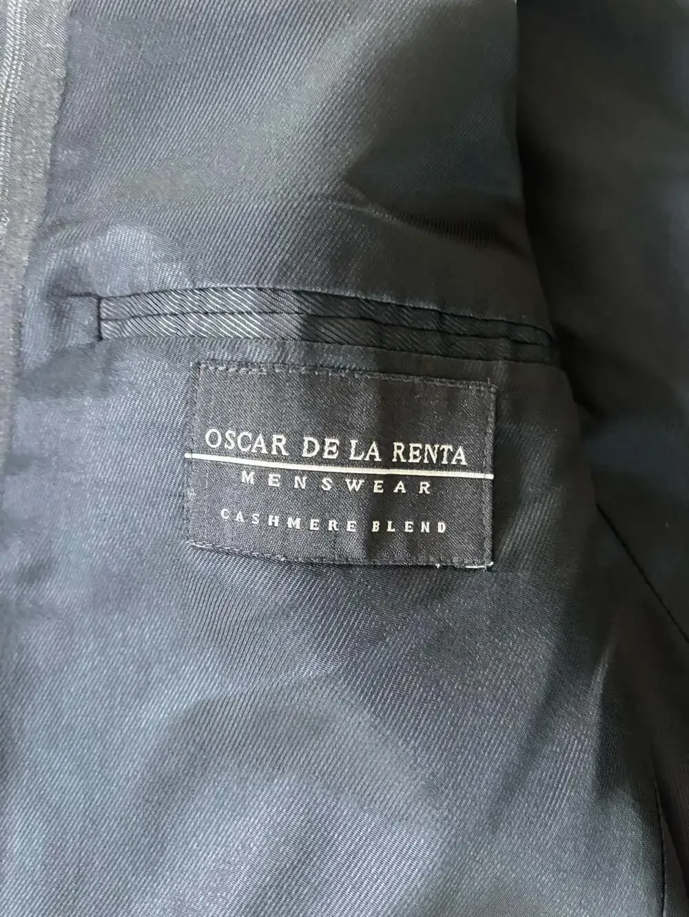 Oscar de la Renta Menswear Pinstripe Cashmere Blend Blazer Jacket